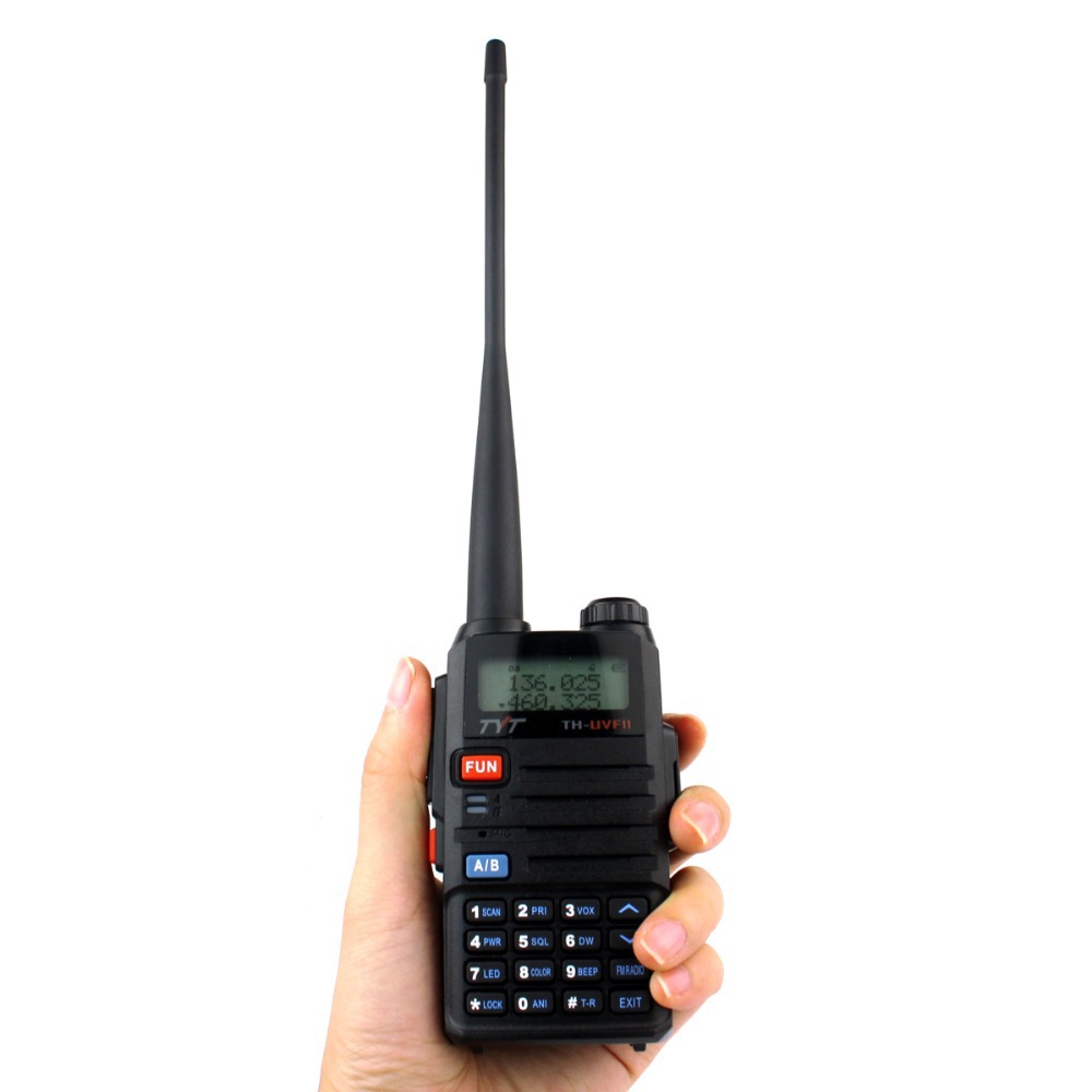 Free Earphone Walkie Talkie TYT TH UVF11 256CH VHF UHF 5W VOX FM Radio Dual PTT