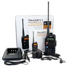 Free Earphone Walkie Talkie TYT TH UVF11 256CH VHF UHF 5W VOX FM Radio Dual PTT