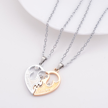 2015 New Couple Lovers Necklaces I Love You Letters Pendant Necklace Women Fashion Jewelry