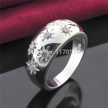 High quality crystal ring, 925 Silver rings for women ,wholesale fashion jewelry wedding rings,silver fine jewelry anillos