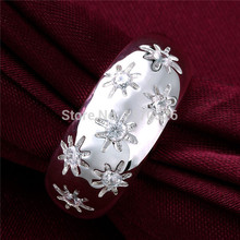 High quality crystal ring 925 Silver rings for women wholesale fashion jewelry wedding rings silver fine