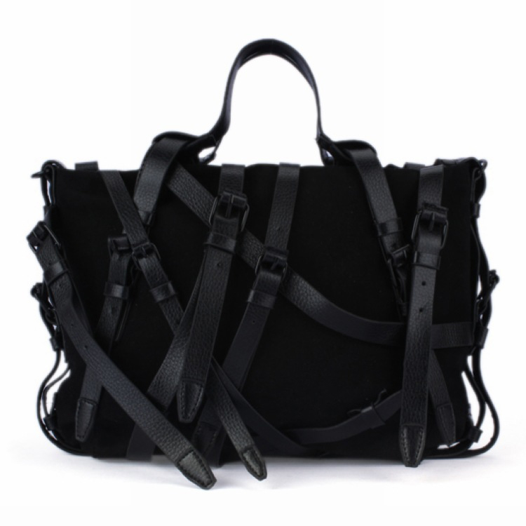 handbags belt women unique black leather punk lady shoulder bags ...