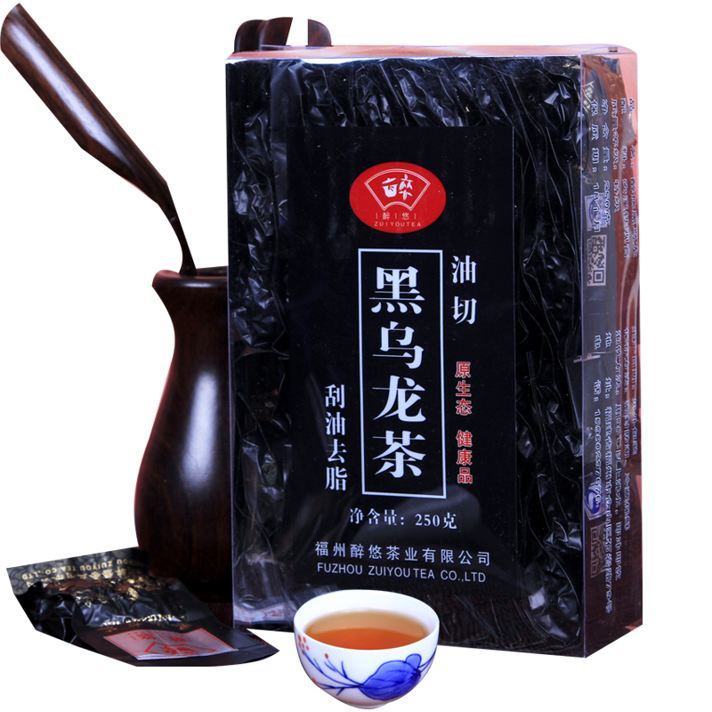 Oil Cut Black Oolong Tea 250g Chinese Anxi Tieguanyin Oolong Tea Weight Loss Tea Scraper Cellulite