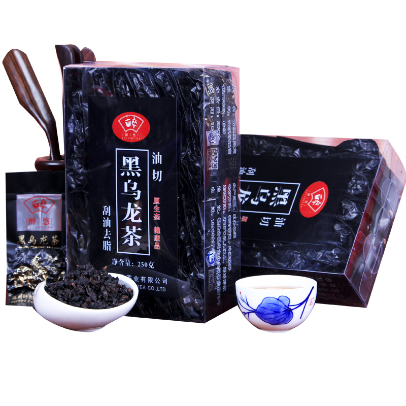 Oil Cut Black Oolong Tea 250g Chinese Anxi Tieguanyin Oolong Tea Weight Loss Tea Scraper Cellulite