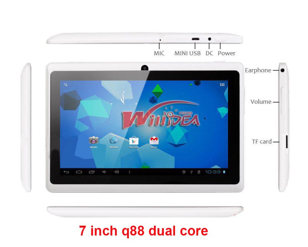 10 1 inch Tablet PC Quad Core Android 4 4 1GB ram 8GB rom 1024 600