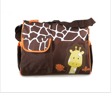 Brand New large Capacity Mummy Mags Hot Sale Cartoon Pattern Multi Function Baby Diaper Bags Tote
