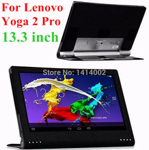 New Leather Case Cover Skin for Lenovo Yoga Tablet 2 Pro 1380f Tablet Pc Yoga2 Pro 13.3 Inch 13 Computer Bag Sleeve (Black)