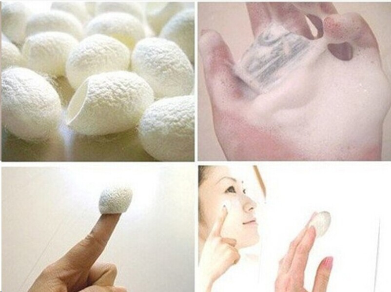 30pcs Hot Face Skin Cleanser Cleaner Message Silkworm Cocoon Women