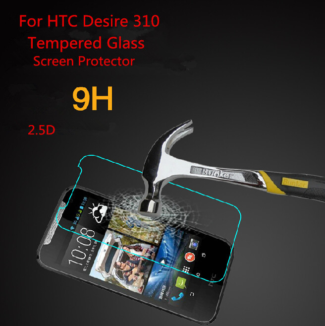 9H 2 5D Premium Real Tempered Glass Screen Protector For HTC Desire 310 D310W With Retail