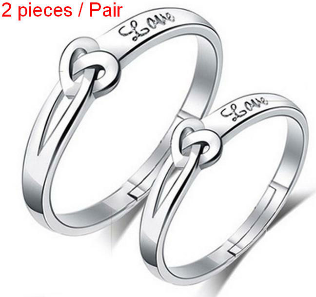 set Silver 925 Crystal Engagement Wedding Rings for Women and Men ... set Silver 925 Crystal Engagement Wedding Rings for Women and Men ...