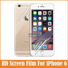 2 Pcs = 1 Front +1 Back Full body For iphone6 Transparent Clear HD for Apple iPhone 6 Screen Protector Film Phone Accessories