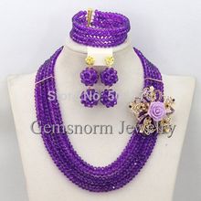 Latest African Beads Jewelry Set Pretty Women Costume Nigerian Jewelry Set Wholesale Beads Set 2015 New