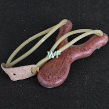New Arrival Portable Red Rosewood Slingshot Pommel Catapult Launcher for hunting kids bow and arrow toy mongolian crossbow free