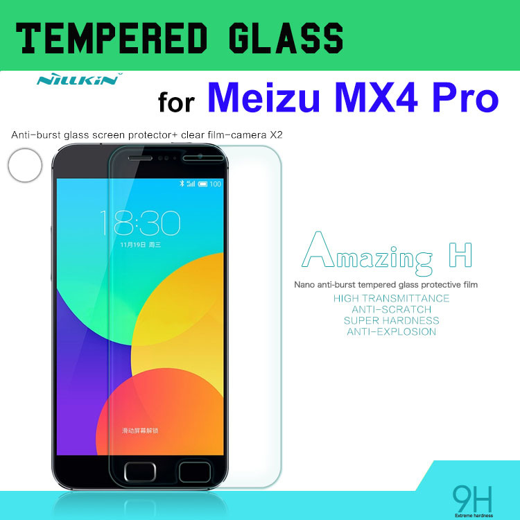 NILLKIN Amazing H 9H Anti Explosion Tempered Glass For MEIZU MX4 Pro Screen Protector Retailing Packing