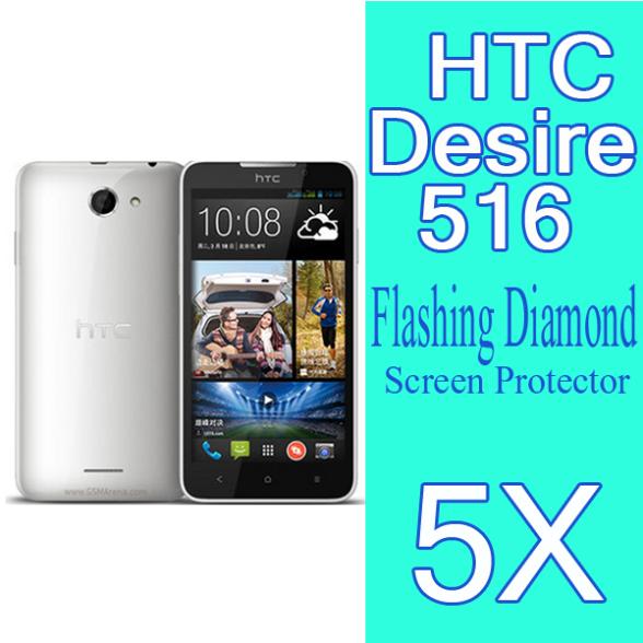 New Diamond Sparkling Screen Protective Film For HTC Desire 516 dual sim Mobile Phone Screen Guard