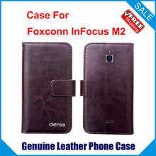 Foxconn InFocus M2 Case New High Quality Genuine Filp Leather Cover cellphone Case For Foxconn InFocus
