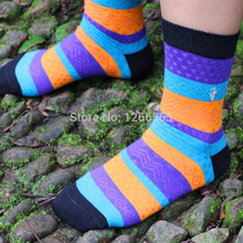 2014 Male  brand chaussette polo wind restoring ancient ways stripe and exquisite embroidery business men cotton socks free size