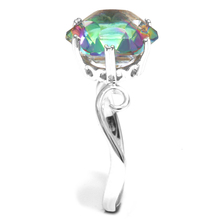 Brand New 3 2ct Genuine Rainbow Fire Mystic Topaz Ring Best Gift For Women Solid 925