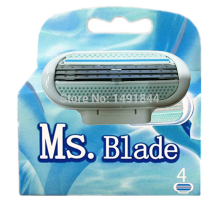 4 Pcs set 3 Blade female Shaving Razor women razor blade shaver blades Version for women