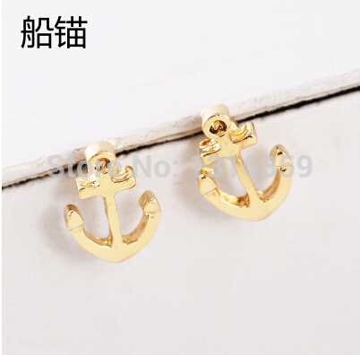 E142 cheap wholesale jewelry simple gift factory fashion cute new Europe and America Mischa Barton anchor