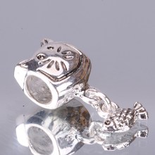 G007 925 sterling silver DIY Beads Charms fit Europe pandora Bracelets necklaces Anchor fish etjankqa gucaplja