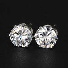 Brand Design New hot Fashion Popular Luxury Crystal Zircon Stud Earrings Elegant Channel earrings jewelry for women 2015 M13