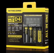 2014 new version Nitecore D4 4 slot rechargeable Lithium LCD Display Battery Charger Digicharger For Li
