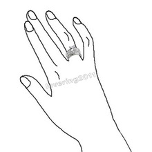 Victoria Wieck Princess cut Topaz Simulated Diamond 10KT White Gold Filled Wedding Band Ring Set Sz