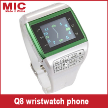 2013 Watch Wrist Cell Phone Mobile AT&T Mobile quadband Dual SIM Card Bluetooth 1.5″ Touch Screen Watch mobile Phone Q8 P126