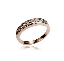 nz294 2014 New Fashion Hot-Selling Korean Jewelry Fashion Simple Single Row of Small Imitation Diamond Ring