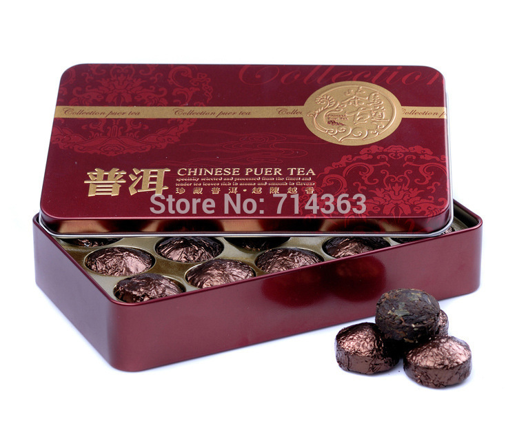 Buy 5 get 1 free Premium Ripe Yunnan Puer Tea Pu erh Tea ancient tree Chinese