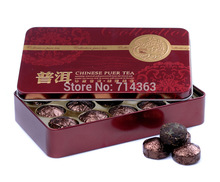 Buy 5 get 1 free Premium Ripe Yunnan Puer Tea Pu erh Tea ancient tree Chinese Mini Pu er Tea+Tin box+ Free Shipping
