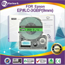 Single printer ribbon for epson LC 3GBP Green on Black 9mm*8m free shipping