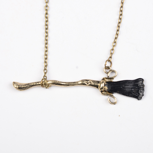 Harry potter Firebolt necklace deathly hallows hot selling in Europe and America movie jewelry N054