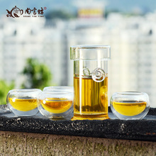 Heat Resistant Glass Tea Pot Flower Tea Set Puer Teapot Tea Mug Coffee Pot Clear Teacup