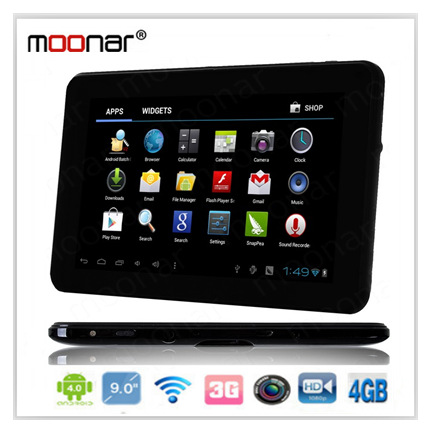 9 inch 512M 4GB Android 4 0 tablet pc Allwinner A13 1 5GHz 5 Points Touch