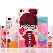 Cute Colorful Drawing Plastic Hard Back Cases For Xiaomi MIUI MI3 Millet Covers,Cell Mobile Phone Protective Shell Min Order $10