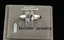 NICETER Fashion Swiss CZ Diamond Rings Oval Cut Ruby Stones Prong Setting Antique Wedding Rings Fashion