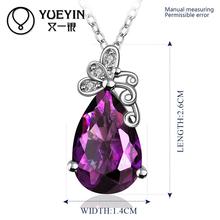 FVRS005 2015 new fine jewelry sets Purple Jewel Party jewlery set for lady Fashion Big Crystal