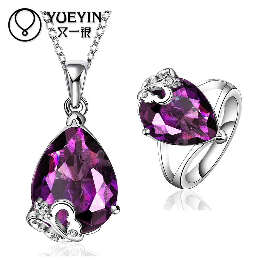 FVRS009 2015 new fine jewelry sets Extravagant Party jewlery set for lady Fashion Big Crystal set