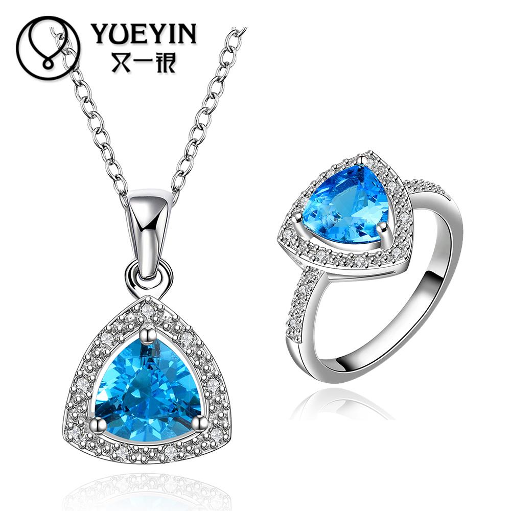 FVRS025 2015 new fine jewelry sets Extravagant Party jewlery set for lady Fashion Big Crystal set