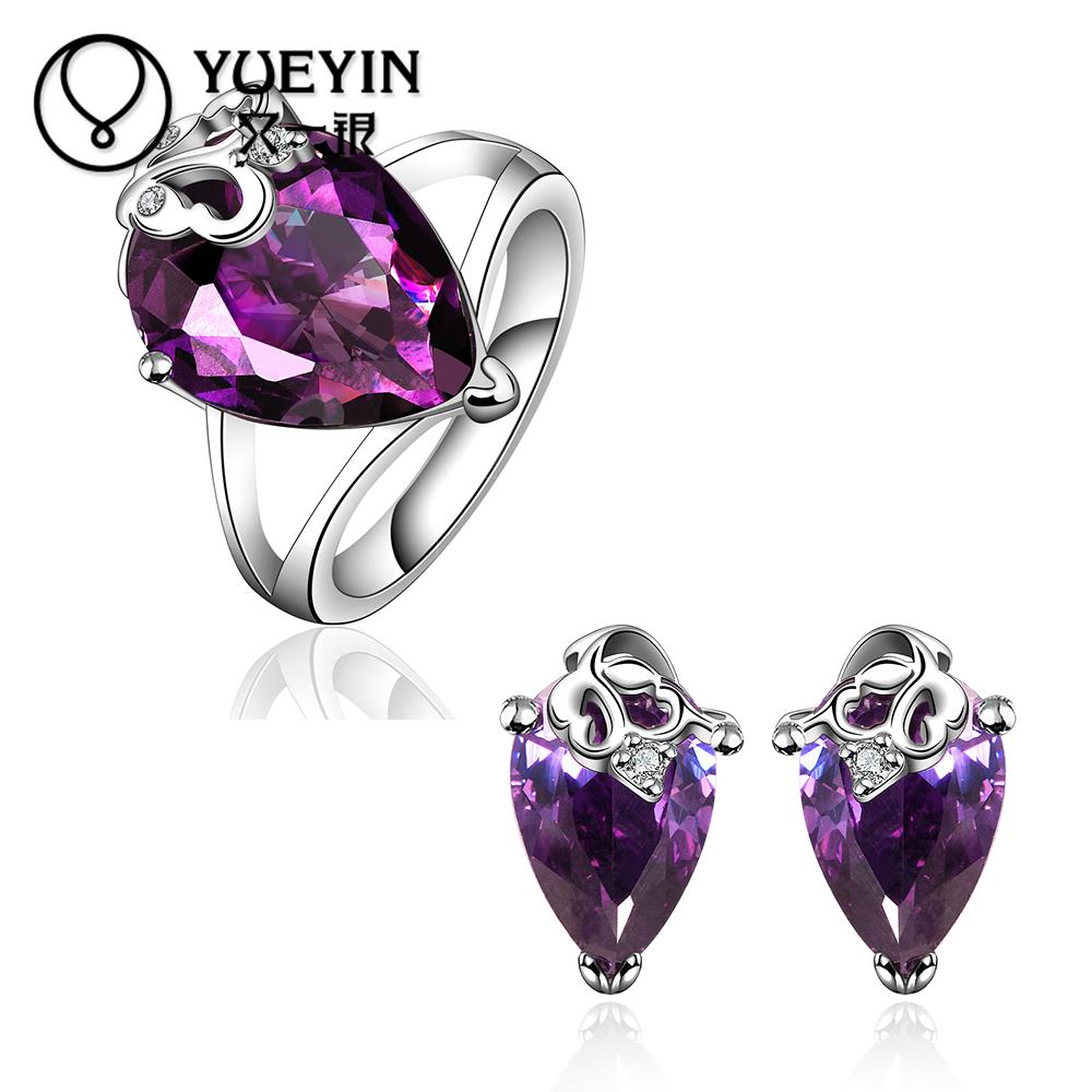 FVRS011 2015 new fine jewelry sets Extravagant Party jewlery set for lady Fashion Big Crystal set