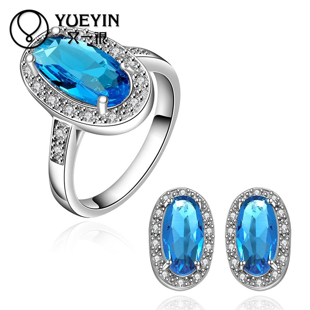FVRS043 2015 new fine jewelry sets Extravagant Party jewlery set for lady Fashion Big Crystal set