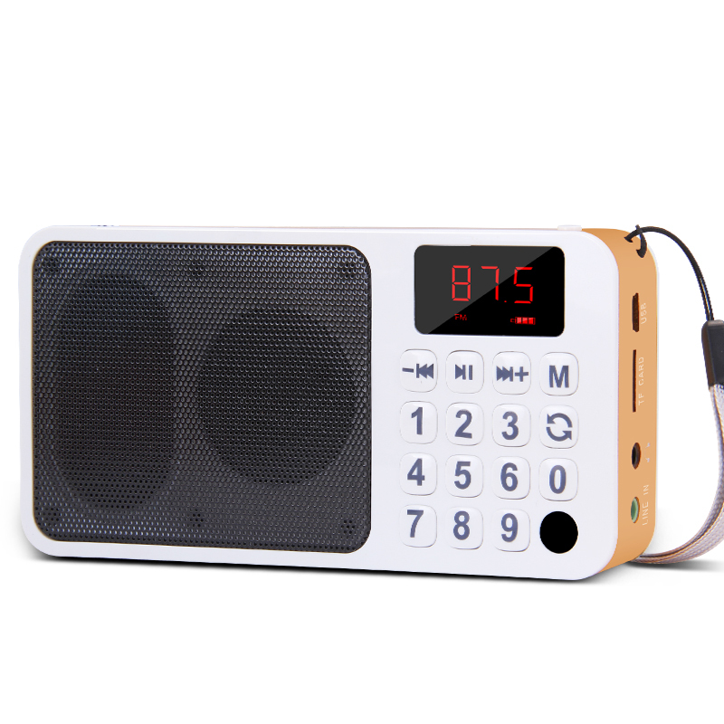 New Shinco Portable Speaker Portable Mini small stereo radio loud mp3 music player senile elderly for