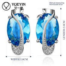 FVRS015 2015 new fine jewelry sets skyblue Party jewlery set for lady Fashion Big Crystal set