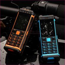 Unlock luxury 8000mAh long standby power bank flashlight Russian keyboard Dual SIM cards cell mobile phone