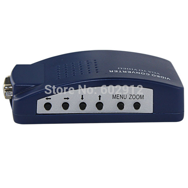 Купить 1pcs/lot pc компьютера vga-tv av rca композитный сигнал адаптер ...
