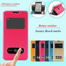 HotSell Small View Flip Leather Case Cover for Mijue M10 M10C MTK6592 Octa Core 5 0