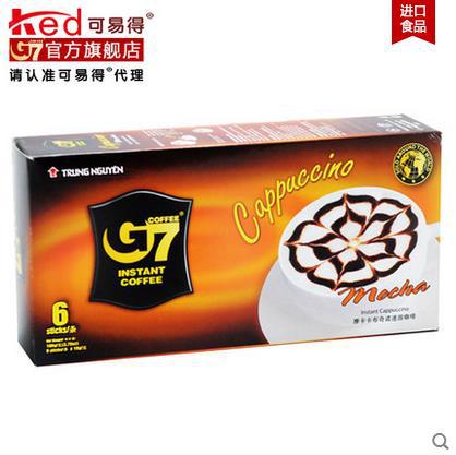 G7 COFFEE G7 Mocha Zhongyuan Vietnam imported Coffee cappuccino 108gX1 box