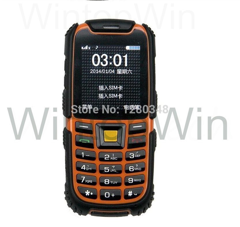 PROMOwinbtech s6 waterproof shock proof dust proof rugged phone kill zug s not smart phone unlocked